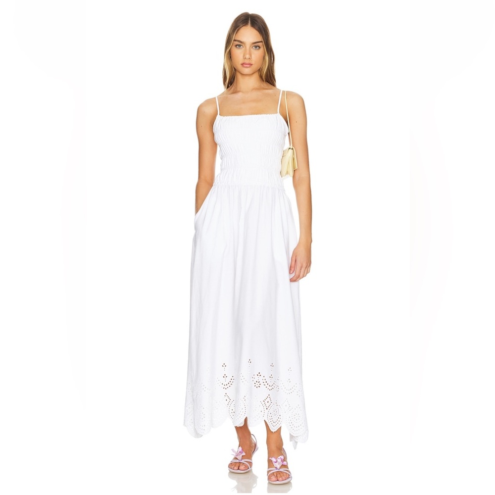 SOLID & STRIPED Delta White Maxi Dress